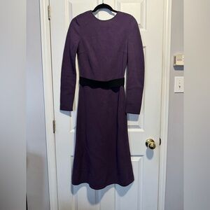 Elegant Escada Sport Purple Dress with Black Accents